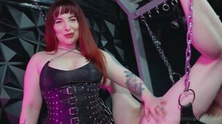 Cruel leather goddess pegging (HD1080p)