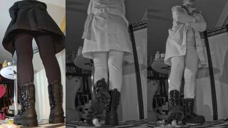Tanja challenges me with brutal Buffalo snow boots - Cam 5