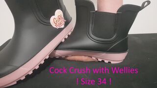 LittleShoes - Cock Crush "Girl Power" Wellies | Size 34EU