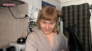 ASMR - drying my hair and perming