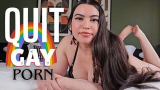 QUIT GAY PORN - Gay Humiliation with Humiliatrix Countess Wednesday - Mind Fuck, Mental Domination, Encouraged Bi MP4 1080p