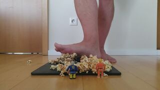 Crushing tinies and popcorn