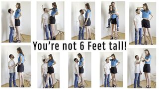 This guy lied about his height to get a date with a 6‘6 giantess!