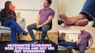 Mia Luxx - Headhunter Mia interviews Big boss step-son and ended with a salary raise and her feet worshipped - FOOTJOB - FOOT WORSHIP - SOCKS - BOOTS - FOOT FETISH - TOEJOB - CUM ON FEET - SOLEJOB -