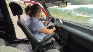 Mrs. Barbara will test drive the Fiat 1 for the first time.