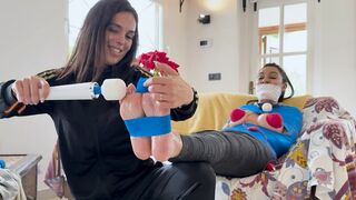 Latinas Wet Dream: Vet Wrapped Mummified Lola Lu Gets Intense Foot Worship Tickled Sock Gagged And Wanded (HD)