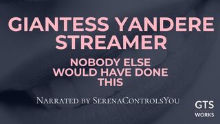 Giantess Yandere Streamer Buys You - Tiny Property POV Audio - Feet Pitch on Camera - Ownership by GTS Works