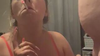 Goddess Paisley Smoking 120 Cigarette Blowjob Handjob