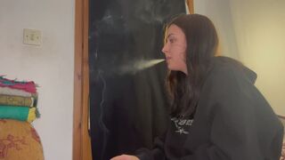 SANDY THE FIRST CIGARETTE AFTER WAKEING UP
