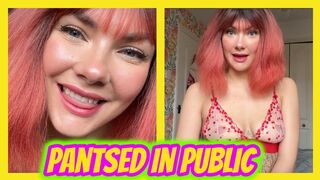 Public Sissy Humiliation Pantsed In Public