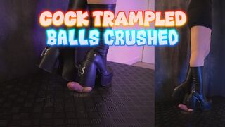 Cock Trampled and Balls Crushed Under My Naked Wolfe Spice Boots (45 Double Version) - TamyStarly - Cock Balls Crush Trample, Shoejob, Bootjob, CBT, Ballbusting, Trampling, Stomping