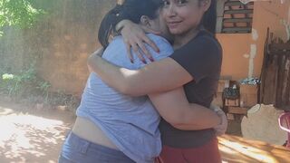 a feeling of being hugged