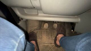 First time behind the wheel in fuzzy flip-flops, acceleration and epic blackout