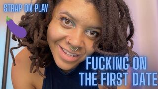Fucking on the First Date Strap On POV