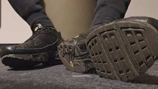 sneaker, socks worship with spit action in my hotel room