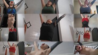 February stretching and yawning