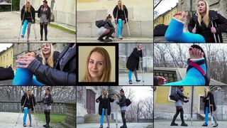 Alecia LLC One Crutch, Two Crutch, Crutching Struggle with Foot Play (in HD 1920X1080)
