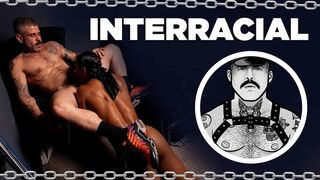 INTERRACIAL GAY - SNEACKER FETISH - SMELL FETISH - SMOKING - CUMSHOTS - TATTOO - TATTOED MAN
