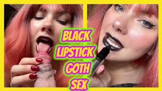 Black Lipstick Ass Worship POV Blowjob Facesitting & Sex