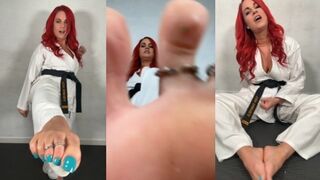 Ball Bust Foot Job 2 Milked Out!