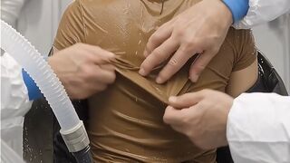 HAZMAT STRIP - Kate gets STRIPPED and WASHED by CGI Hazmat crew