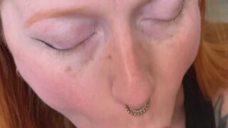 Sensuous Blowjob with Huge Cumshot on Tongue!