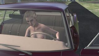 1967 Chevrolet Impala Cranking Template - Madison Naked and Barefoot 1080p