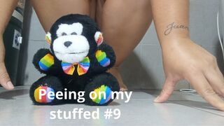 Peeing on my stuffed #9