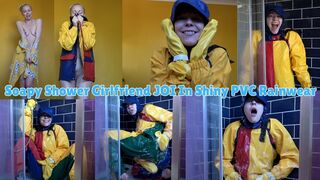 Soapy Shower Girlfriend JOI In Shiny PVC Rainwear - WMV