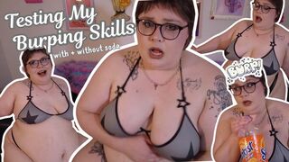 Testing My Burping Skills (BBW Does Big Burps On Command & While Chugging Soda) - MP4