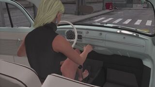 1967 VW Beetle Cranking Template - Anna in Panties and Barefoot 1080p