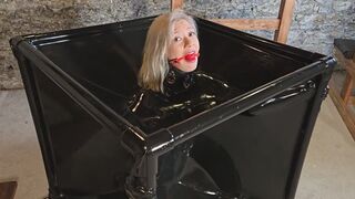 Latex VacCube Submission – Butterfly Gag, Gas Mask, Ballgag Training - Mistress Lotus