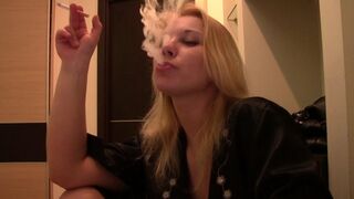 Luba Love Amateur Blonde Smokes & Teases Webcam Fans SFW