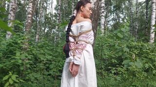 Sofi in the Ethnic dress_Bondage in the forest_Tel_Part 2