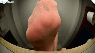 Silver foxed vixen BACK for a tease, Pantyhose POV - MP4