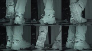 More brutal cocktrampling with Tanja and her Fila Disruptors - Cam 3