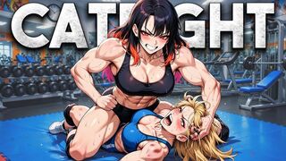 Wrestling Catfight Destruction - Rika Destroys Her Opponent & Claws Her Hair | Female Fight Animation