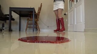 rubber boots trapped