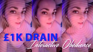 Findom £1k Drain