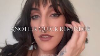 Another Quick Reminder