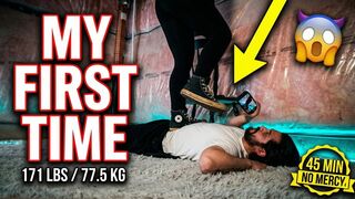 Sadistic Taylor: 171lbs - Full Weight Converse Trampling — 45 Min No Mercy Session on My Human Doormat (HD 1080p)