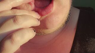 Finger sucking, tongue and spit play, oh my!