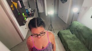 Distracting My Husband While He Works: Surprise Blowjob and Creampie in the Office