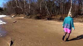 Sexy outfit for spring walk