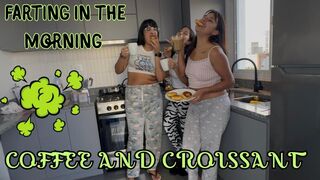 A stinky breakfast! Coffee and a croissant + farts