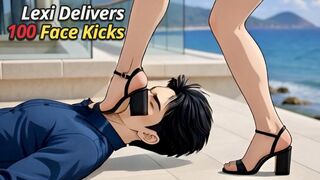 Lexi 100+ High Heel Face Kicks – Relentless Impact