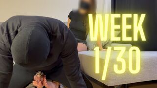 Chastity Foot Tease & Humiliation Week 1 - Tease & Denial (720p)