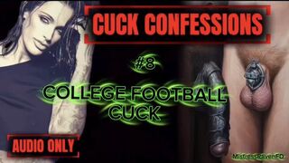 COLLEGE FOOTBALL CUCK - Your Wife Makes You watch As She Takes 3 Black Football Gods In Front Of You On The Vacation You Paid For