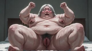 Fat BBW Hairy Bush Masturbation - Wet Hairy Pussy Rubbing & Creamy Orgasm