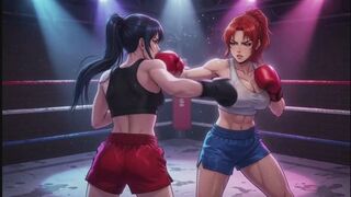 Female Boxing Fantasies #26B: Confessions of a Midnight Blue Gladiator (Animated)